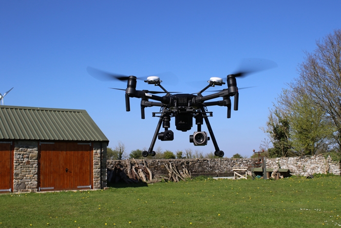 Drone in flight